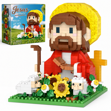 Cordeirinho Blocks — Cenário de Natal com Luzes LED